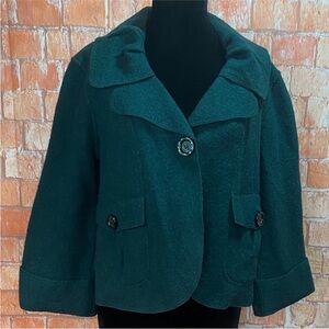 Donna Moore Green Wool Jacket